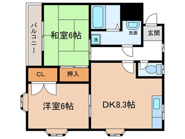 栄グランドハウスの物件間取画像